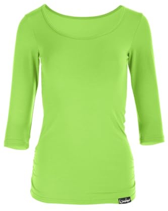 WINSHAPE Damen Ws4 3/4-arm Shirt, Apfelgrün, XL EU