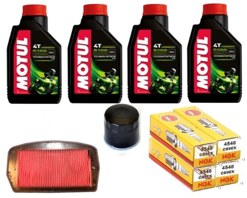 KIT TAGLIANDO YAMAHA FZ6 600 OLIO MOTUL 5100 10W50 FILTRO OLIO ARIA CANDELE