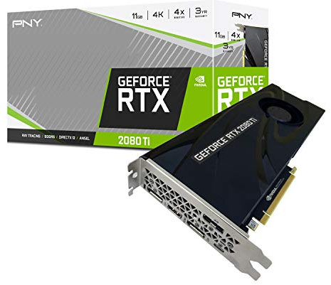 PNY VCG2080T11BLMPB Carte graphique Nvidia GeForce RTX 2080 Ti PCI Express Noir