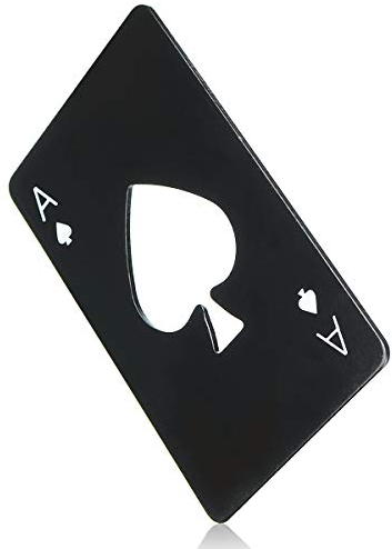 TuToy Bottle Soda Cap Opener Bottle Opener Playing Card Ace Of Spades Poker Cap Removal Tool