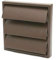 Airvent Wall Grille with Gravity Flaps for 4'' Extractor Fan Ducting (Brown)