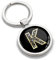 Biomar Labs® Porte-clé Lettres A-Z Initiales Personnalisable de L'alphabet Alphabet Accessoires Homme Femme Cadeau Lettre K Or KK 63