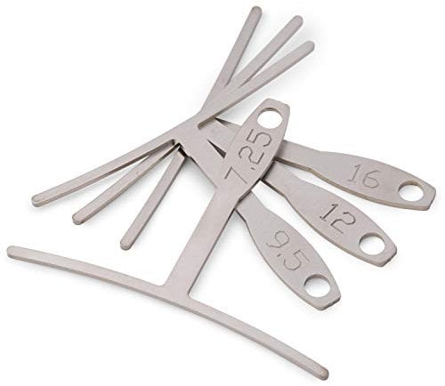 StewMac Unterstrich-Radiusmessgeräte, Standardbreite, Set mit 4 Stück – (19,8 cm, 24,9 cm, 30,5 cm und 40,6 cm)