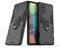 NH Coque iPhone 8 Plus, 360° Protection Bumper Béquille Coque + Verre Trempé Protection Ecran [2 Pièces] Etui Hybride Robuste élégant Housse pour iPhone 8 Plus - Noir