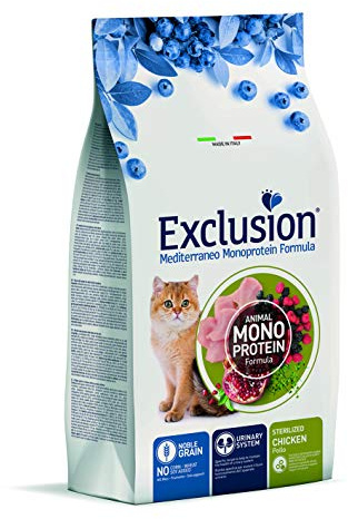 Exclusion Mediterraneo Noble Grain Sterilized Cat Huhn 1,5 KG