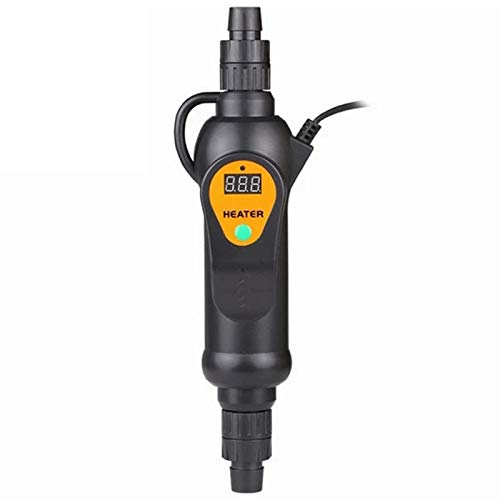 300W 500W Chauffage Aquarium Chauffage D'aquarium avec Écran LED De Température Visible,Réchauffeur Externe À Température Réglable,Extérieur Utiliser pour Poisson Tortue Deau,500W
