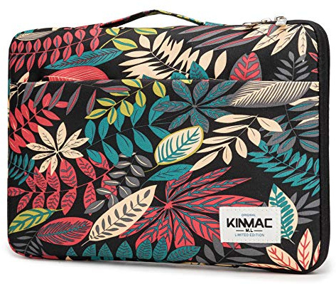 Kinmac Custodia protettiva impermeabile a 360° con manico, per Surface Pro, MacBook Pro da 13, MacBook 12, MacBook Air Retina da 13, iPad Pro da 12,9, laptop da 12 - 13,3 (acero nero)