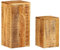 vidaXL Pflanzenständer 2 STK., Blumenständer Holz für Wohnzimmer, Blumensäule Deko, Blumenhocker Dekosäule Beistelltisch, Massivholz Mango