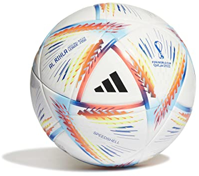 adidas Unisex Ball Rihla LGE J350, White/Panton, H57795, 4 EU
