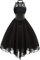 Robe corset sans manches en dentelle pour femme style gothique années 80, pour costume, cocktail, Noir , XXL