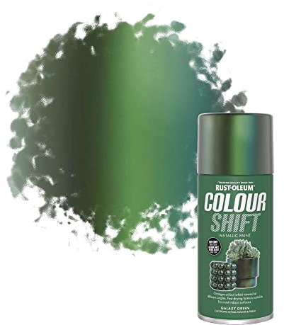 Rust-Oleum 150ml Colour Shift Metallic Paint Spray Aerosol - Galaxy Green