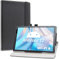 LiuShan Rotary Funda para Teclast P25t, Folio Soporte PU Cuero con Funda Caso para Teclast P25t 10 Pulgadas Tablet Funda,Negro
