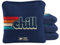 ACA Synergy Pro Professional Cornhole Bags Dual Sided Regulation 6x6 Set of 4 Pack Retro Chill Rainbow Navy