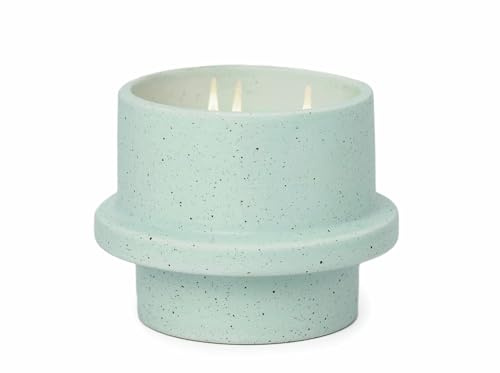 Paddywax Scented Candles Premium Folia Range Candle in Reusable Stackable Ceramic Pot, 326g, Salt & Sage