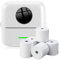 NK Impresora Fotográfica Portátil con 5 Rollos de Papel Térmico - Mini Impresora Térmica Inalámbrica para Móvil, Cable USB, Compatible con iOS y Android, Color Blanco