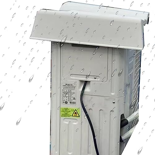 UTOYA Abdeckungen for Außenklimaanlagen, 1-2p, 3-5p Universal Fenster-Klimaanlage Ersatzbezug for Mini-Split-Wärmepumpe, Kondensator, Kompressor Mit Festes Seil (Color : Weiss, Size : 95x43X15cm)
