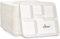 Best House EcoWise Lot de 250 assiettes 100 % compostables et biodégradables à 5 compartiments, plateaux alimentaires jetables en papier de canne à sucre respectueux de l'environnement