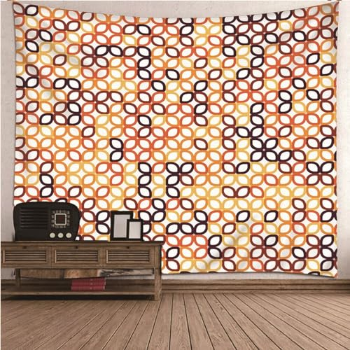 Aotiwe Wall Tapestry Love, Tapisserie Wandbehang Mauer Vintage Muster Bunt Wall Tapestry aus Polyester Deko Wohnzimmer Wand 150x130cm