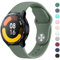 Wanme Bracelet pour Xiaomi Watch S1/S1 Active de 22 mm de large en silicone original compatible avec Xiaomi Mi Watch/Mi Watch Color Sport Femme Homme