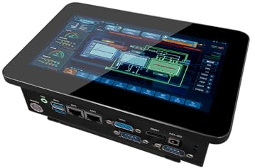 SunKol 7 Industrial Panel PC, Embedded Panel PC with 16:10 Capacitive Touch Screen with Windows 10 Pro, 1xUSB3.0, 1xUSB2.0 1xHDMI, 2xRS232, 1xVGA, 2xLAN (I3-3217U 8GB-DDR3 RAM 256GB SSD
