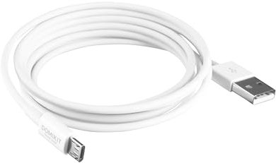 DOMIKIT Câble Micro USB 2 Mètres - Charge Rapide 2A+, Cuivre Premium, Transfert de Données Ultra Fiable, Blindage Aluminium, Compatible TV, Moniteur, Ordinateur, Appareil Photo