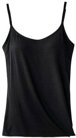 Gungtj Canotta con Reggiseno integrato,Canotta da yoga per ragazze | Canotta da fitness, Top atletico, Canotta Cami, regolabile Spaghetti