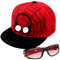 oosheon Baseball Cap und Sonnenbrille Kinder Set, Verstellbare Sonnenhut Kinder, Baseballmütze Sonnenhut Kinder UV Schutz, Hip Hop Cartoon Sport Baseball, Kinder-Sommermütze