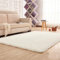 XUEDNGM Schlafzimmer Bettvorleger Teppich 200 x 250 cm Anti-Rutsch, Flauschig, Weich, Waschbar, Langflor Hochflor Waschbarer Teppich rutschfest Fellteppich für Wohnzimmer, Schlafzimmer, Weiß
