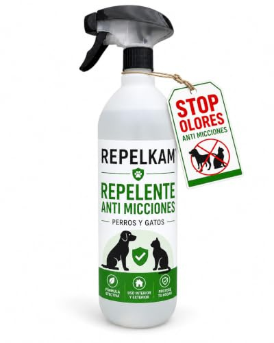 Spray Repelente para Perros y Gatos Anti Orines 0.5 Litro para Exteriores Evita Micciones en Patios Jardines Fachadas y Entradas con Pulverizador Precisa y Acción Duradera Uso Exterior