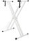 Double X Adjustable Keyboard Stand Adjustable Height Width No Slip Design Portable Sturdy Musical Keyboard Table Suitable for 54-88 Key Electric Pianos