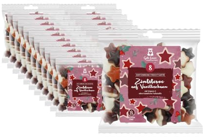 Zimtsterne auf Vanilleschaum | sortenreine Fruchtsäfte | Ohne künstliche Farbstoffe und Geschmacksverstärker | Gluten- und Laktosefrei | Perfekt für festliche Anlässe