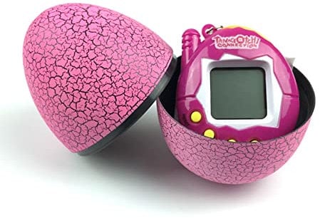 Elektronisches Digitales Haustier, 4 Funktionstasten, Niedliches Eiförmiges Gehäuse, Tragbares Virtuelles Spiel mit Mehreren Funktionen (PINK)