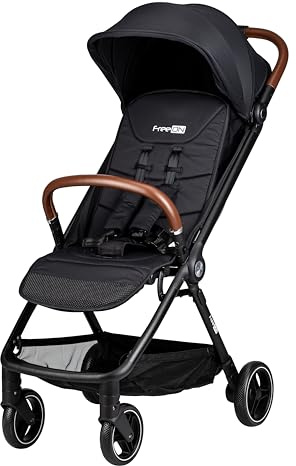 FreeON Bold automatisch zusammenklappbarer Kinderwagen (Schwarz)
