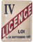 Licencia IV - Placa de metal de pared vintage para bar y cocina, 20 x 15 cm, Ambiance Bar & Bistrot