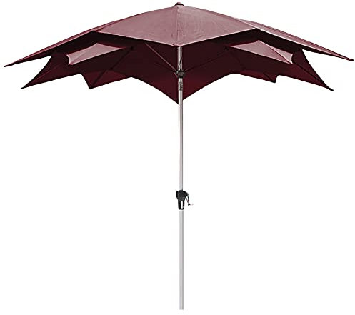YJYJY Parasol de terrasse avec mécanisme d'inclinaison, Parasol occultant à manivelle pour Piscine, Plage, Jardin, Parasol Coupe-Vent Robuste