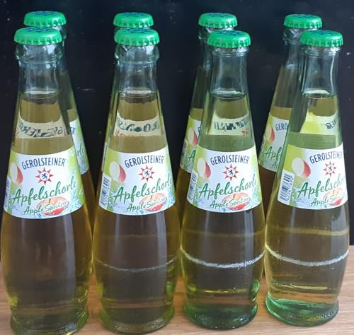 Gerolsteiner Apfelschorle Gourmet, 8 Flaschen à 0,25l, inkl. Mehrweg Pfand