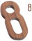 DIYEAH Numéro De Maison Numérique Nombre Accueillir Numéros D'adresse Pour La Maison Autocollants Numérotés Grands Plaques De Numéro De Maison Géant Par Bois Light Brown