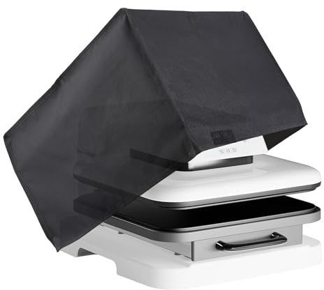 letsinstyle 20 x 16 x 12 Auto Heat Press Machine 2 Dust Cover, 600D Waterproof Oxford Fabric Heat Press Covers, Black Dust Protective Sewing Accessories
