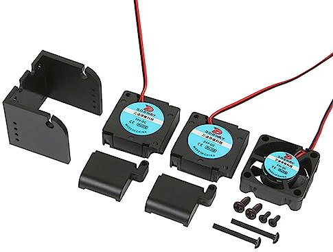 PENCHEAK 3D Printer Parts 2 In 1 Out DualHead Extruder Hotend Fan Bracket DC12v/24v 3010 Cooling Fan Blower Guide