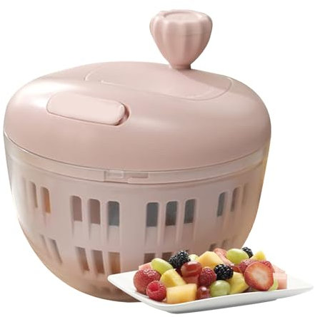 Kustimantu Centrifuga per insalata, 800 ml, con base antiscivolo, per cucina, campeggio, picnic