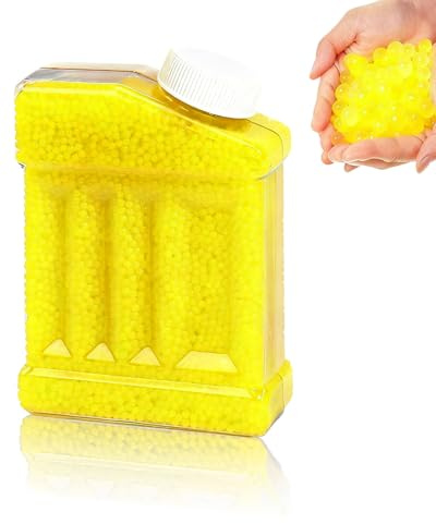 BNREOZA Wasserperlen, ca. 60.000 bunte Perlen, dekorativ und farbenfroh für DIY-Dekoration, Vasenfüller, Gelperlen für Blumen und Pflanzen,Gelb