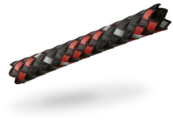 VIABLUE Sleeves * Geflechtschlauch * RED/ROT * Größe SMALL für Kabel-Ø von 2 bis 6 mm * Meterware * Gewebeschlauch/Kabelschutzhülle/Kabelschlauch * per m