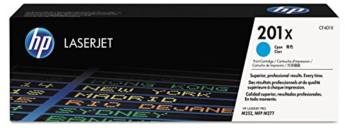 HP 201X (CF401X) Blau Original Toner mit hoher Reichweite für HP Color Laserjet Pro M252, M274n, M277, XL