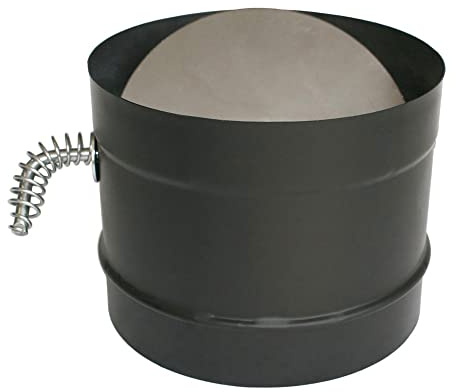 Chimney 69006 Dura-Vent DuraBlack 6 in. Dia Ofenrohr Adapter mit D-mpfer Abschnitt