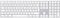 Apple Magic Keyboard mit Ziffernblock: Bluetooth, wiederaufladbar. Kompatibel mit Mac, iPad oder iPhone; Englisch (International), Silber