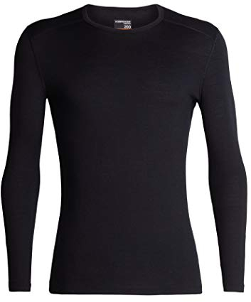 Icebreaker Herren Funktionsshirt 200 Oasis LS Crewe, Black, L, 104365001L