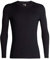 Icebreaker Herren Funktionsshirt 200 Oasis LS Crewe, Black, L, 104365001L
