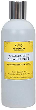 Apomanum Duschgel Andalusische Grapefruit 250 ml Natürliches Duschgel mit Grapefruit-Duft