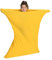 Sensory Owl Ganzkörpersocke Sensorisch Kinder und Erwachsene Ganzkörperwickel Stressabbau Autismus ADHD Hilfsmittel XL 165 cm Gelb
