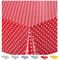 Home Direct Wachstuch Tischdecke Abwaschbar Eckig 140 x 200 cm Kleine Tupfen Rot